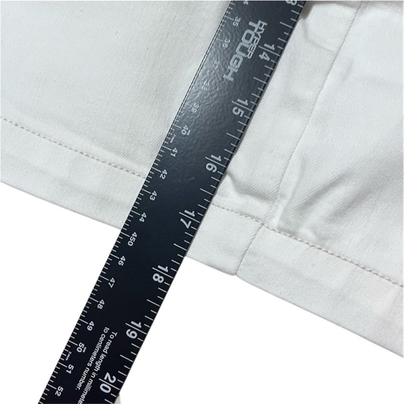 Free People Boho White Belted Mini Jean Skirt Women’s Size 10 - Picture 10 of 12